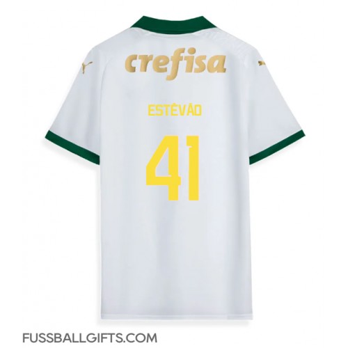 Palmeiras Estevao Willian #41 Fußballbekleidung Auswärtstrikot 2024-25 Kurzarm